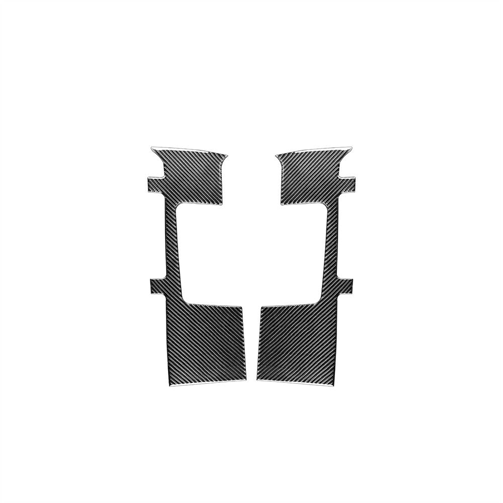 2Pcs Carbon Fiber Safety Belt for Seat Panel Cover Trim for Toyota Tundra 2014-2018