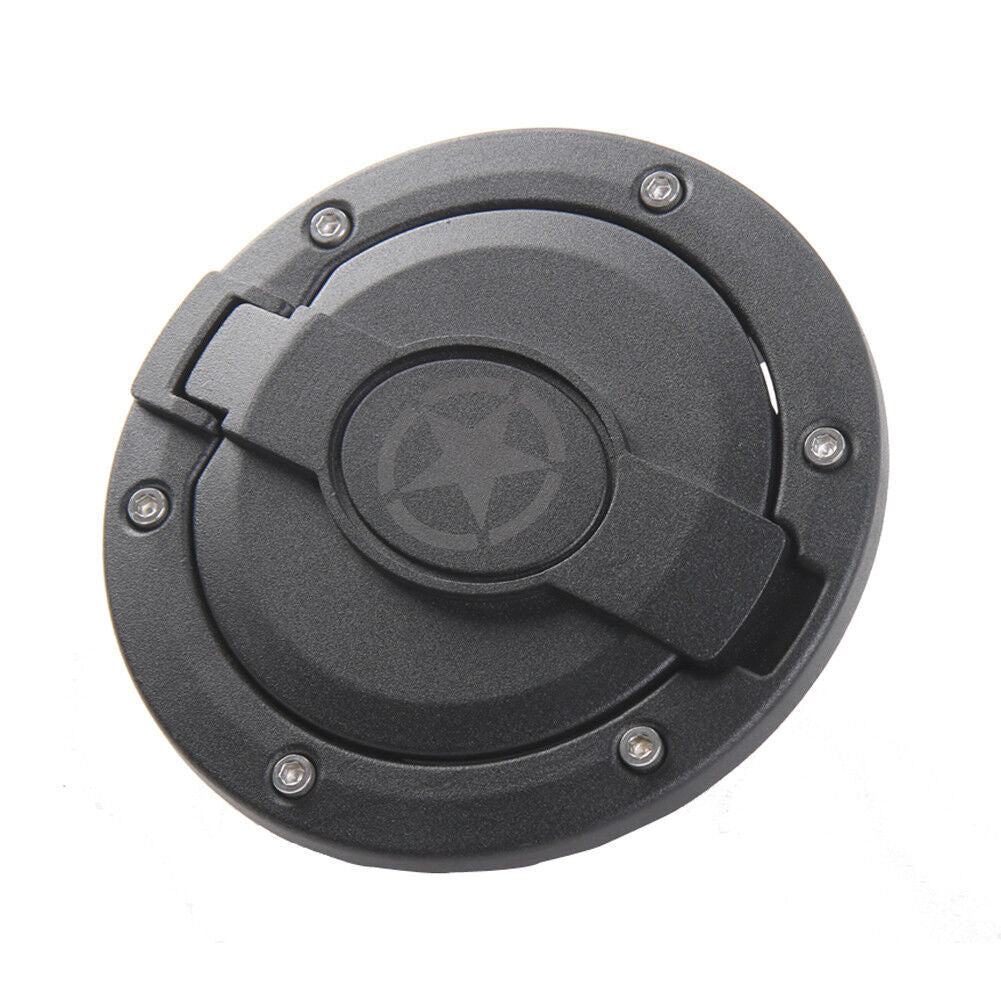 Black fuel tank cap/fuel filler cap, five-star rating, suitable for 2007-2018 for Jeep for Wrangler JK