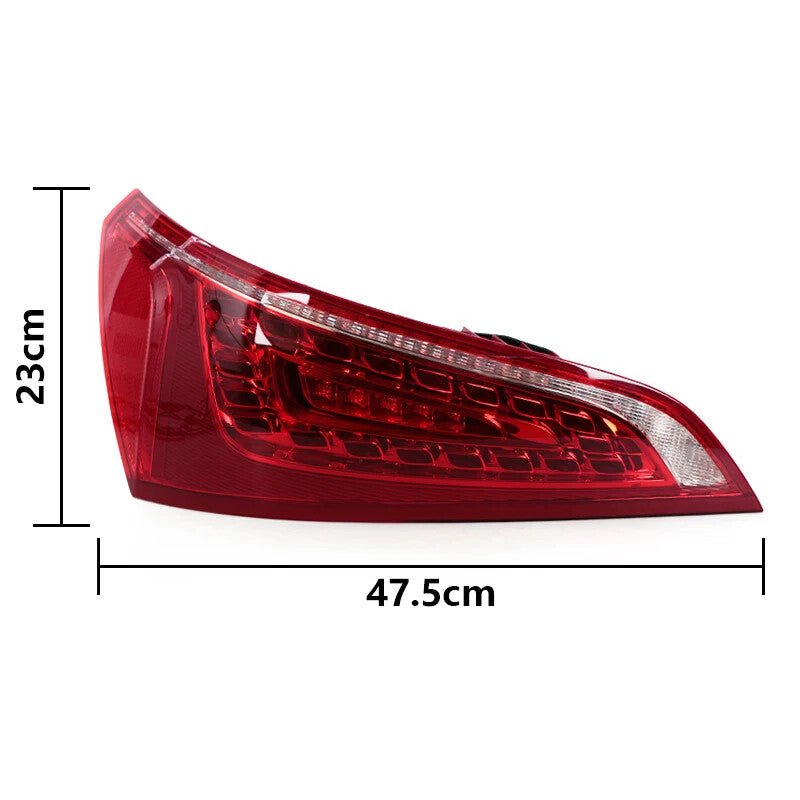 Left LED rear taillight for Audi Q5 2010, 2011, and 2012 models (turn signal).