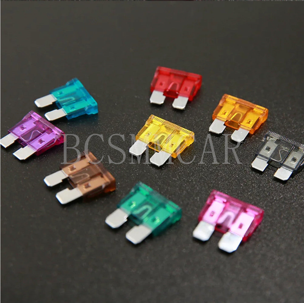 50x Car Truck Micro Blade Fuses 5A 7.5A 10A 15A 20A 25A 30A Fuse Assortment Kit