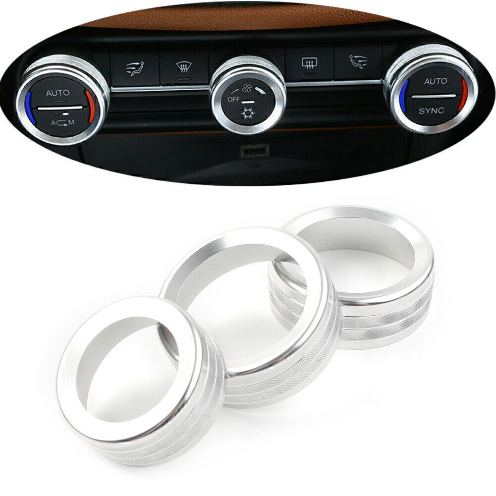 Fit for Alfa Romeo Giulia for stelvio 2017-2020 Console AC Air Conditioning Knob Cover