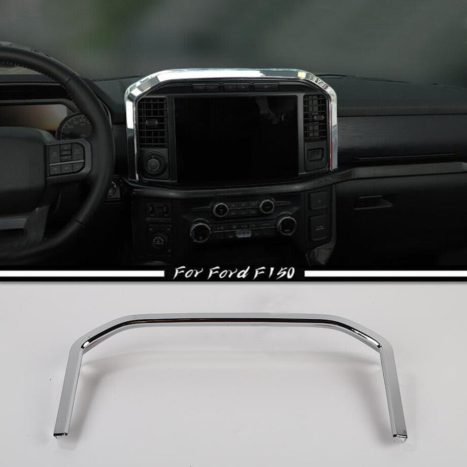 Suitable for 21-23 for Ford F150 F-150 Chrome Center Console GPS Navigation Cover Trim Frame