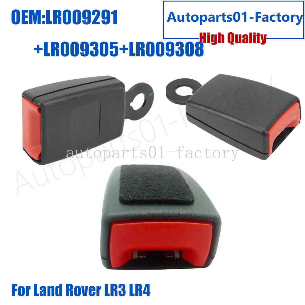 Set of 3PCS Rear Left+Right+Center for Seat Belt Buckle for Land Rover LR3 LR4