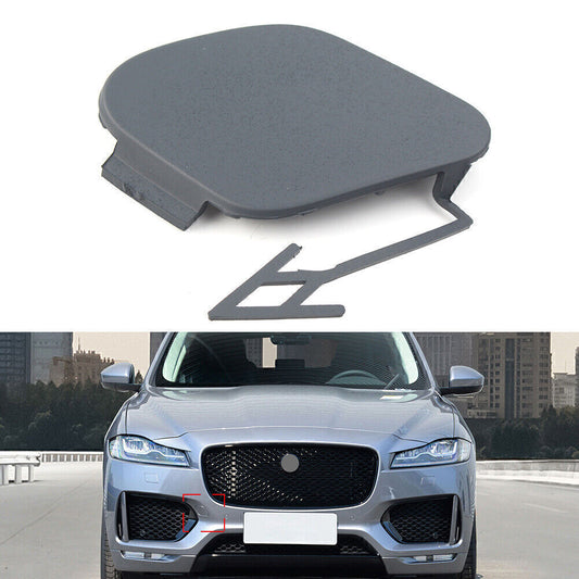 Front Bumper Tow Eye Hole Hook Cover Cap for Jaguar F-Pace 2017-2020 T4A13477LML