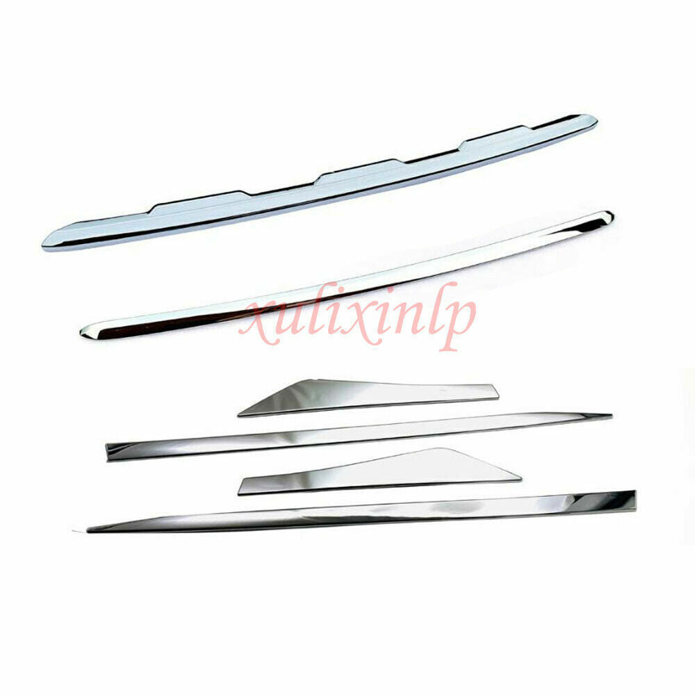 2021-2024 for Nissan Rogue Chrome Front+Rear Bumper Body Molding Cover Trim New
