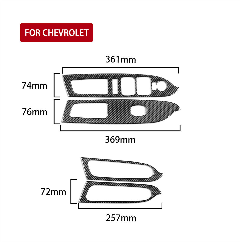 Carbon Fiber Window Lift Switch Cover for Chevrolet Colorado / for GMC for Canyon 2015-22