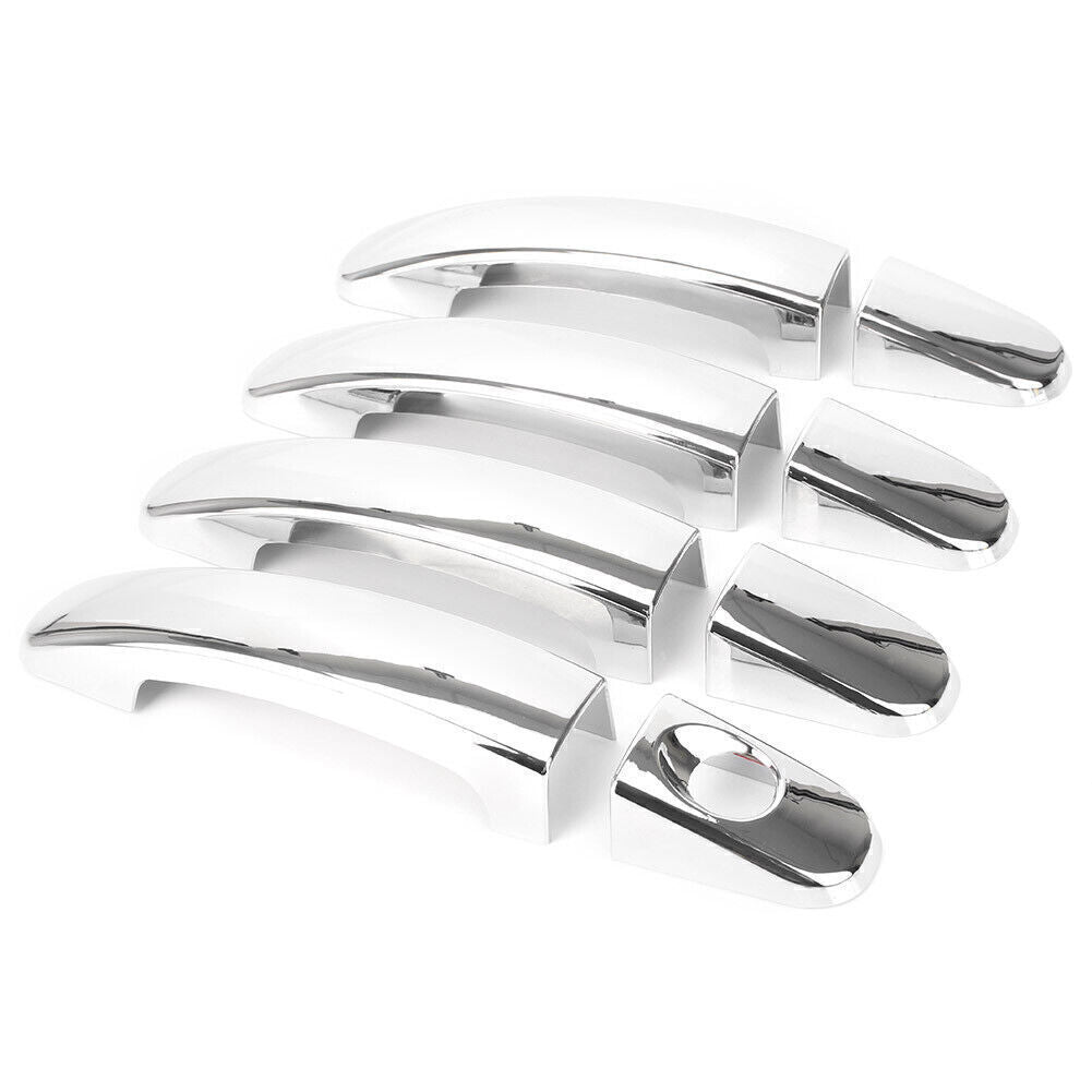 8PCS Car Door Handle Chrome Cover Trim Set Fit for Ford Focus MK2 2005-2011 ABS