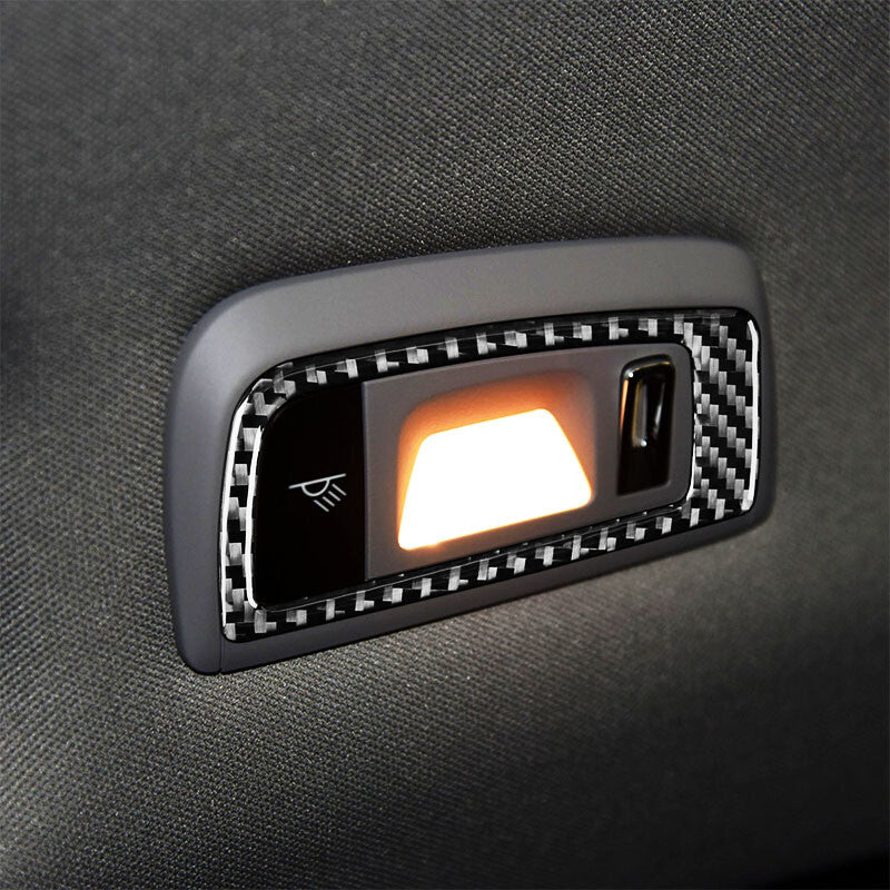 Carbon fiber reading light cover trim for Porsche for Panamera 10-16
