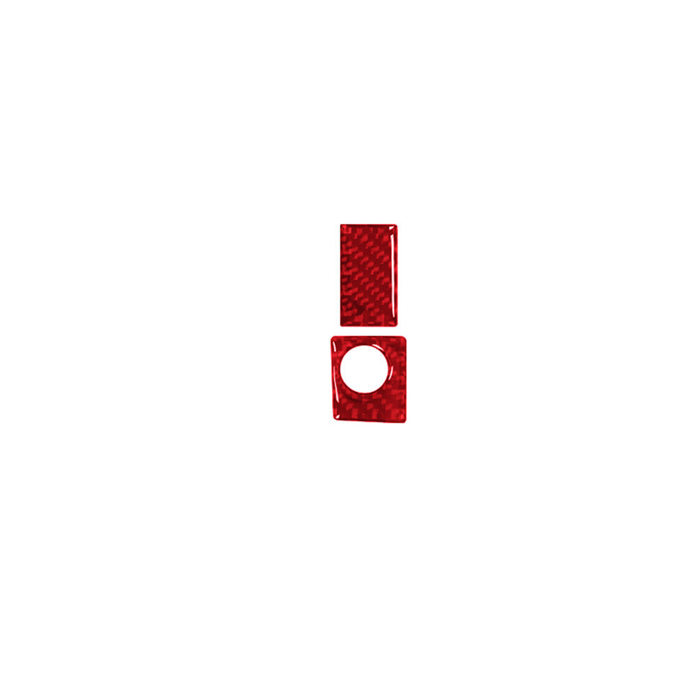 Red Carbon Fiber Glove Box Switch Cover Trim for Lexus RC300 350 200T 2015-2020