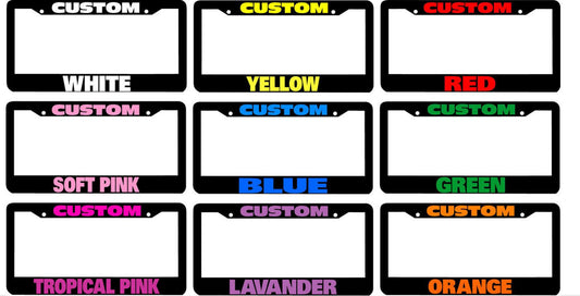 1 piece car license plate frame cover rear boot, 1 custom color for Audi