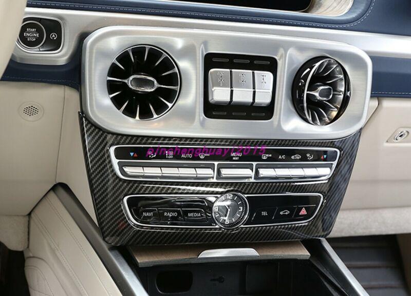 The carbon fiber interior central control mode panel is suitable for Mercedes-Benz G-Class G500 G63 19-20
