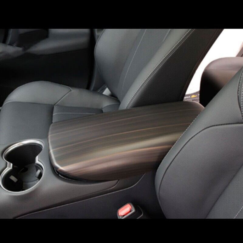 1P for Toyota Venza Peach Wood Grain Central Armrest Box Panel Cover Trim 21-24