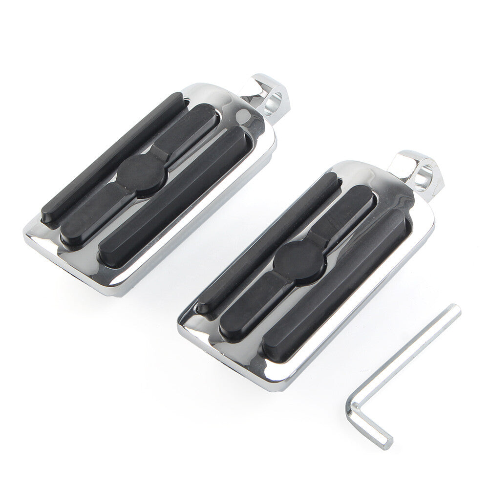 32mm 1.25 Male Foot Pegs Footrest Pedal for Harley Iron XL 883 1200 Dyna Pair