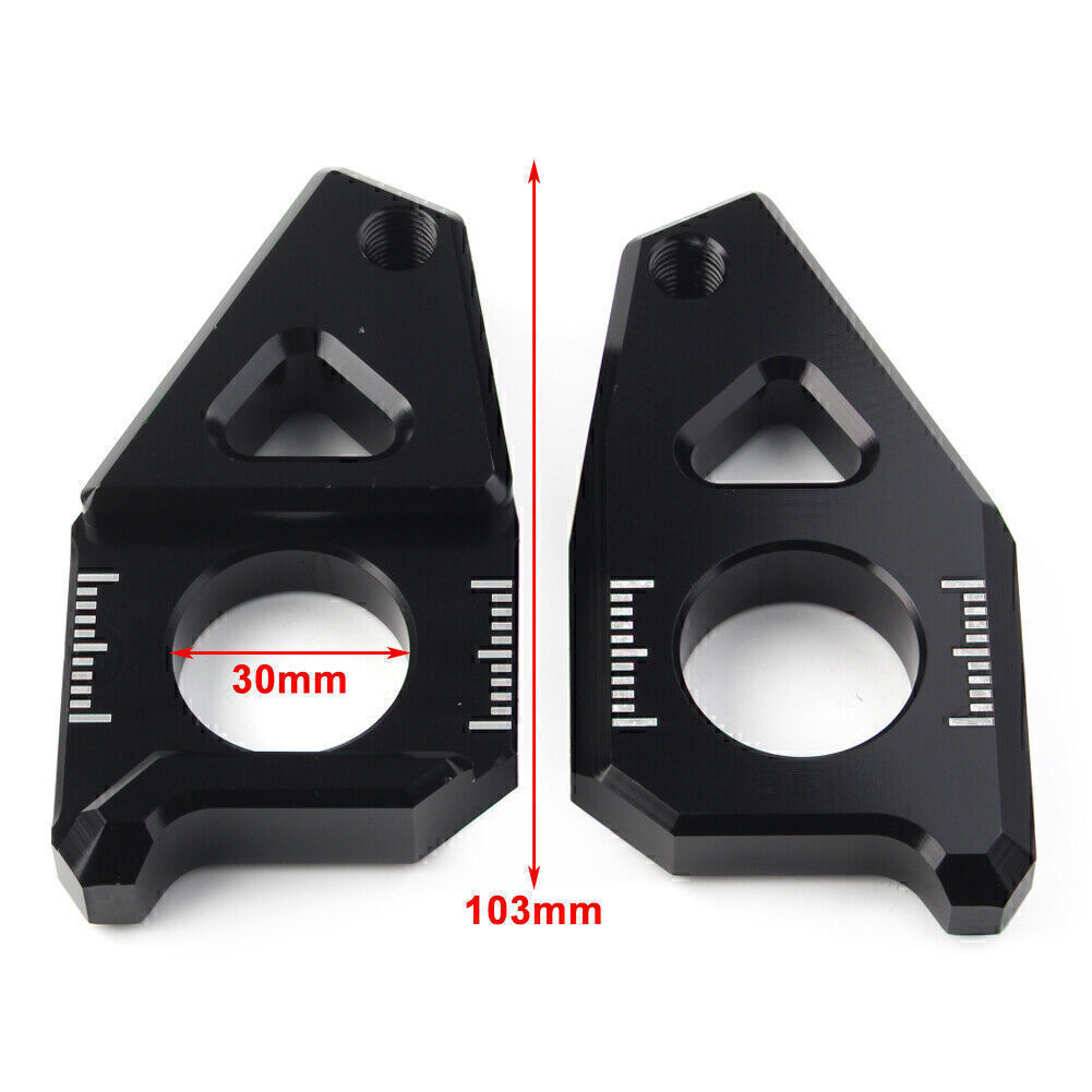 Achse Kette Einsteller Bl?cke Schwarz F¨¹r for Yamaha YZF R1 FZ8 FZ1 TMAX 530