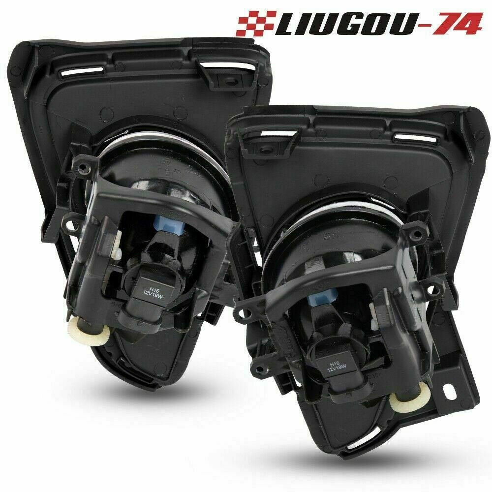pair of clear lens fog light strips and H16 bulbs suitable for 2016-2017 for Toyota RAV4.