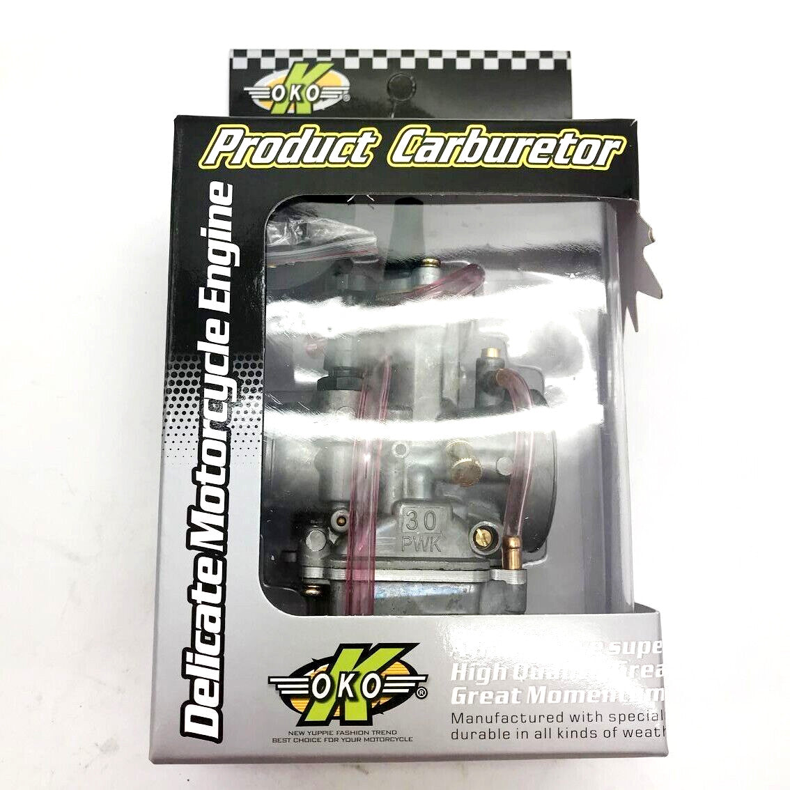 Carburetor 30mm PWK Flatslide Power Jet Carb for KOSO OKO 30 MOPED SCOOTER PIT