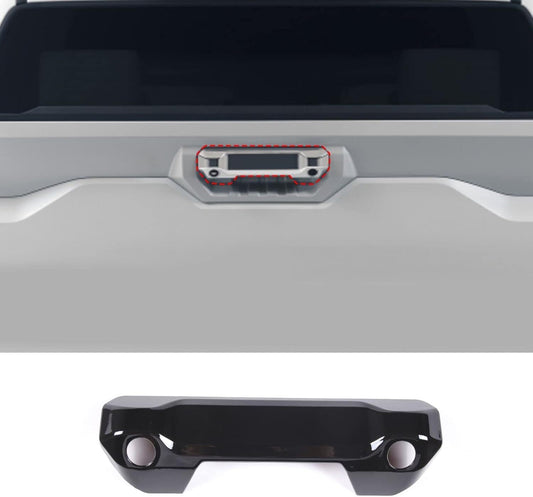 for Toyota Tundra 2022-2024 Tailgate Rear Trunk Door Handle Cover Trim Black