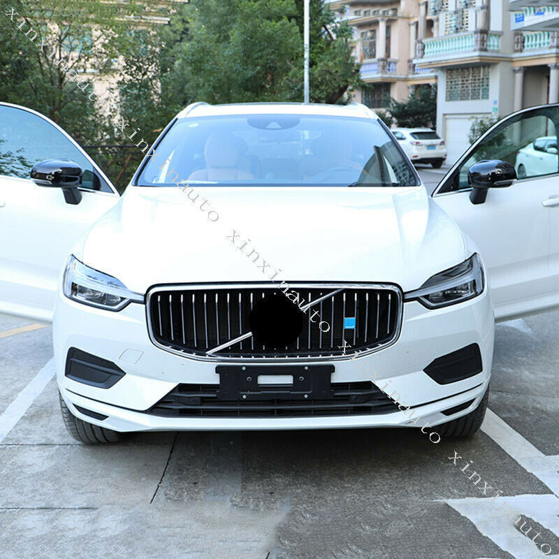 for Volvo XC60 2018-2023 Glossy Black Exterior Side Door Mirror Cover Trim Decor