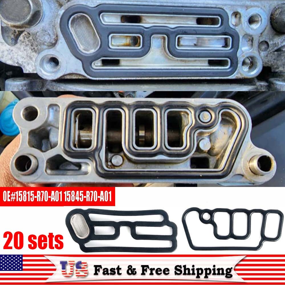 20x 15815-R70-A01 15845-R70-A01 Cylinder Head Solenoid Valve Gasket for VTEC, suitable for Honda .