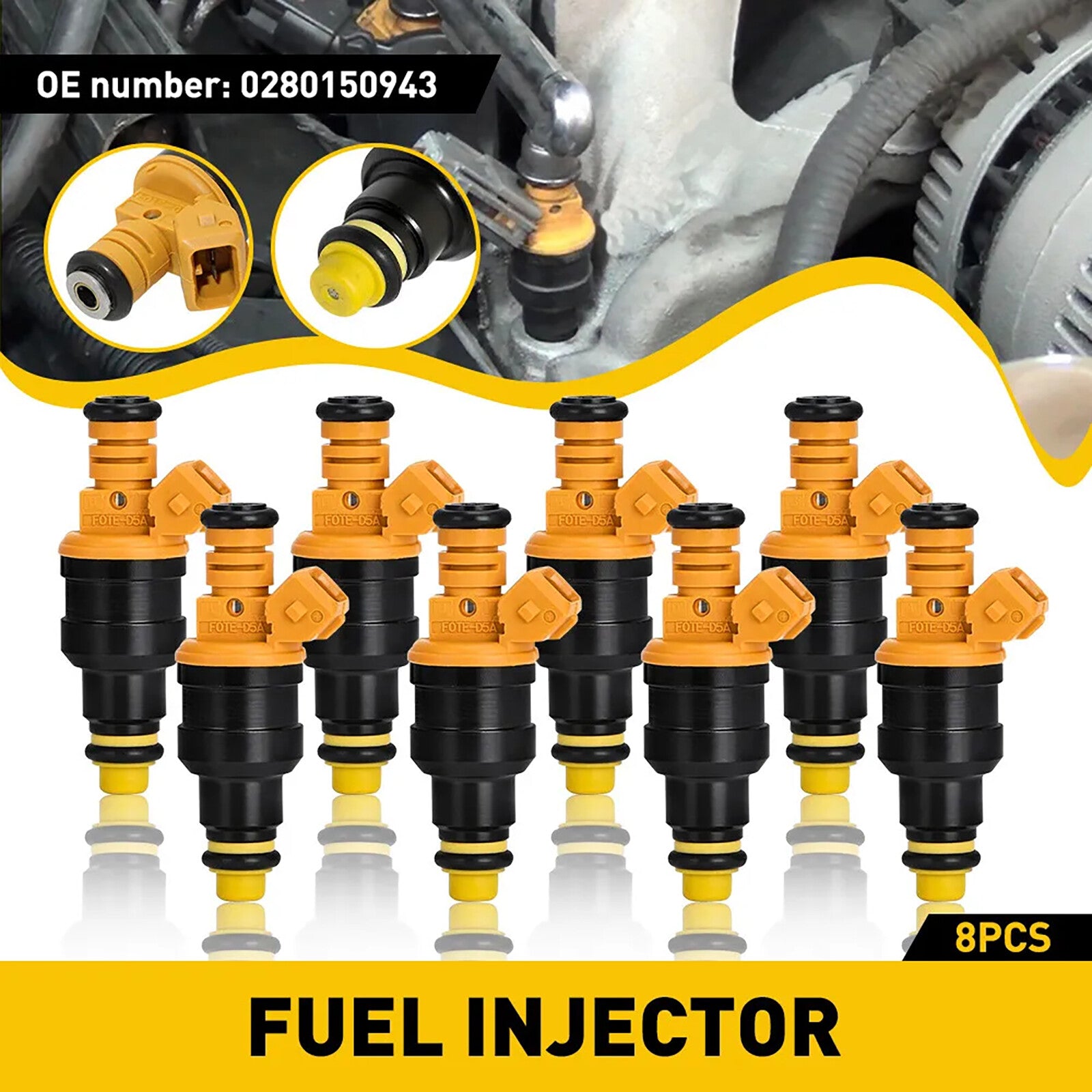 8 Car Fuel Injectors Repair Kits for Ford 4.6 5.0 5.4 6.8 7.3 7.5L for Lincoln