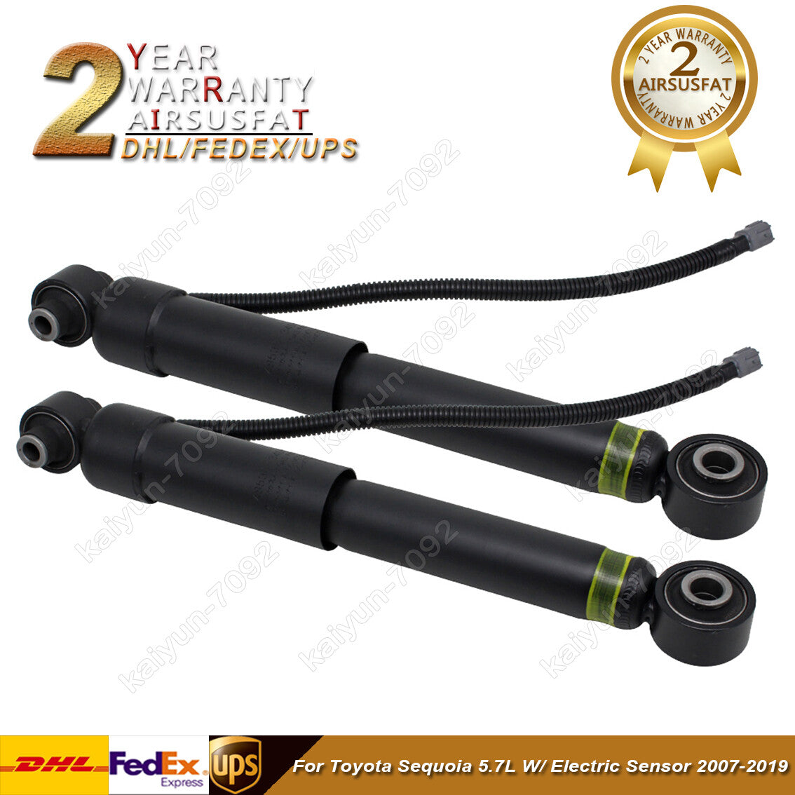 2x for Toyota Sequoia 5.7L 2007-2019 Rear Air Suspension Shock Absorbers W/ ADS