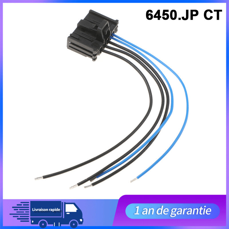 Prise pour resistance de chauffage compatible C3 Xsara Picasso 206 307 = 6450JP