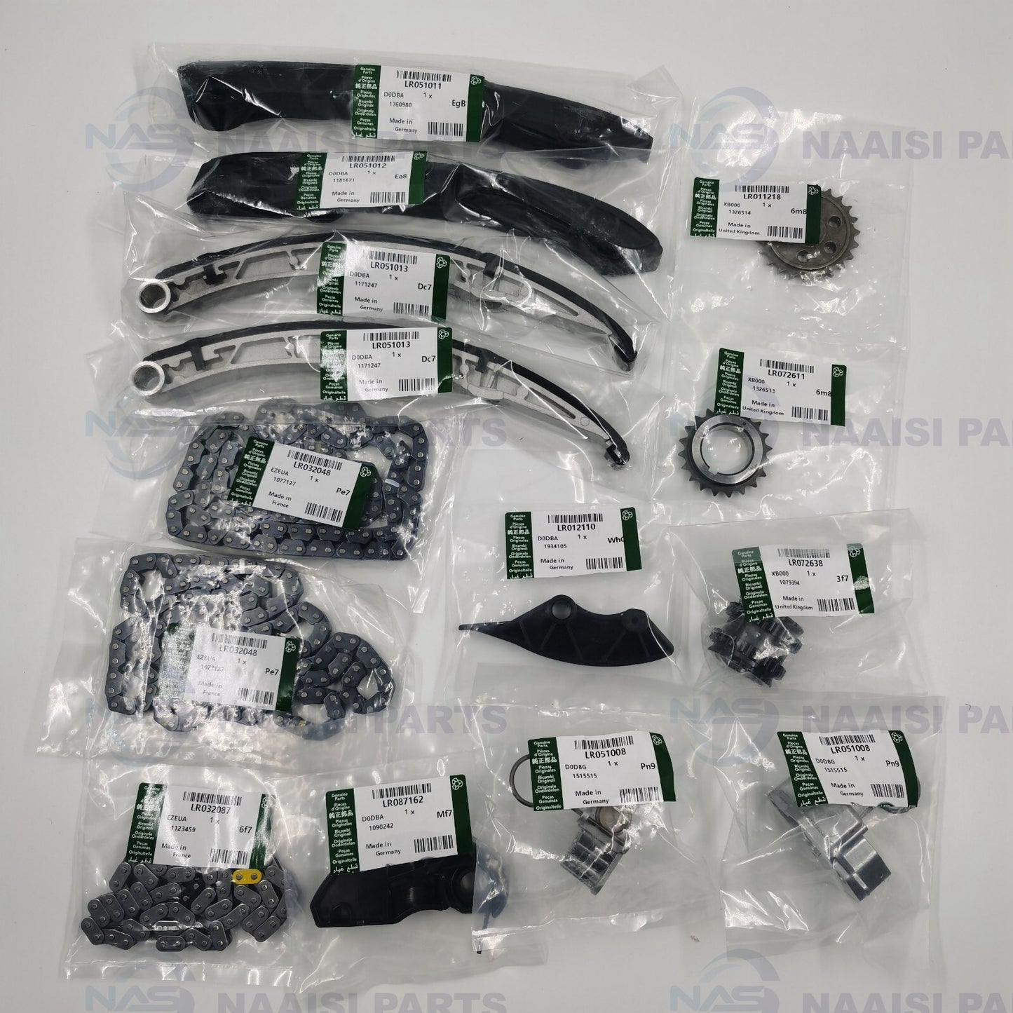 14-piece timing chain kit for 10-15 for Land Rover LR4 for Range Rover 3.0L 5.0L V8 DOHC