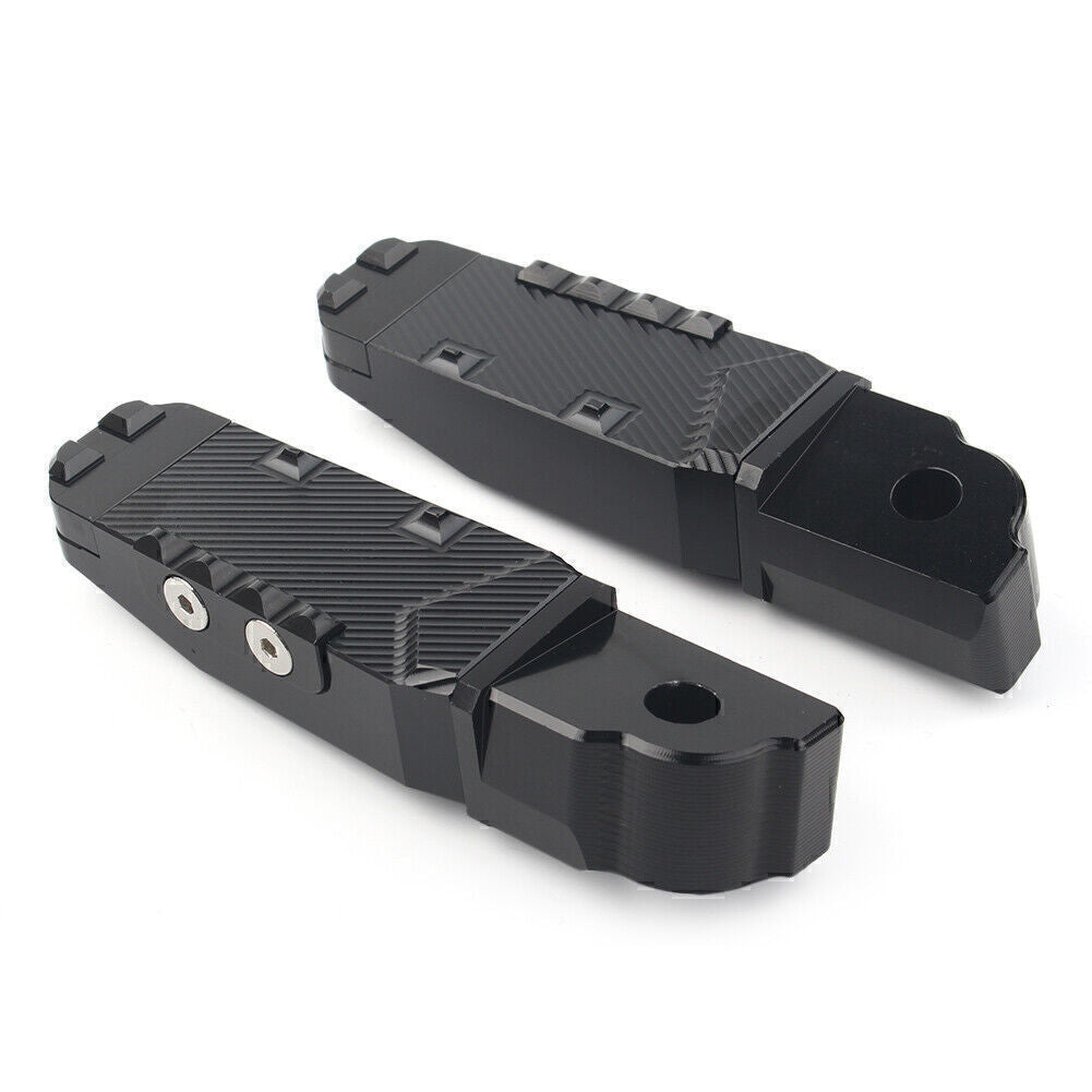 Black Aluminum Rear Passenger Footrests Foot Pegs Pedal for BMW S1000RR R HP4