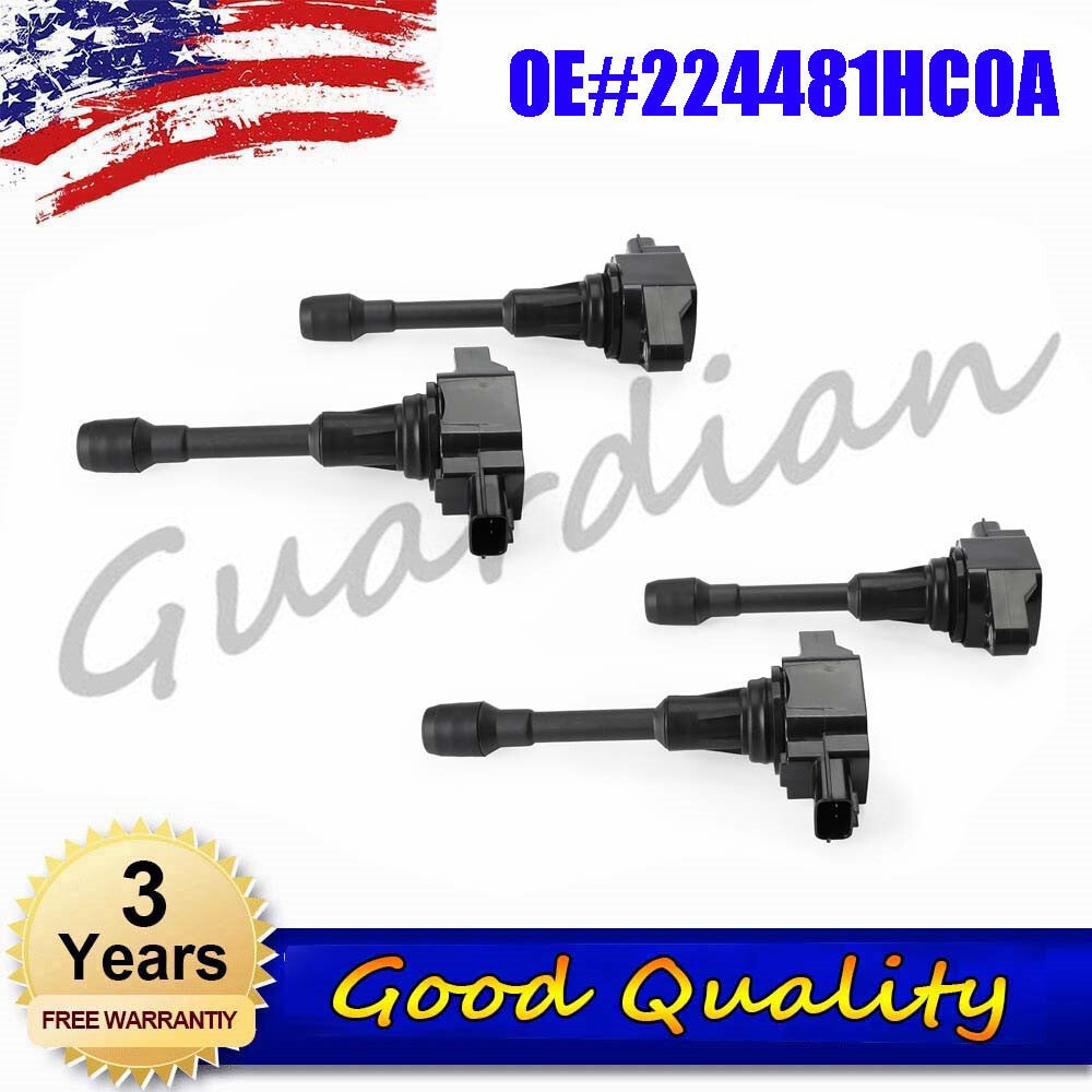 4x Ignition Coil 224481HC0A Replacement for Nissan Teana X-Trail ignition coil