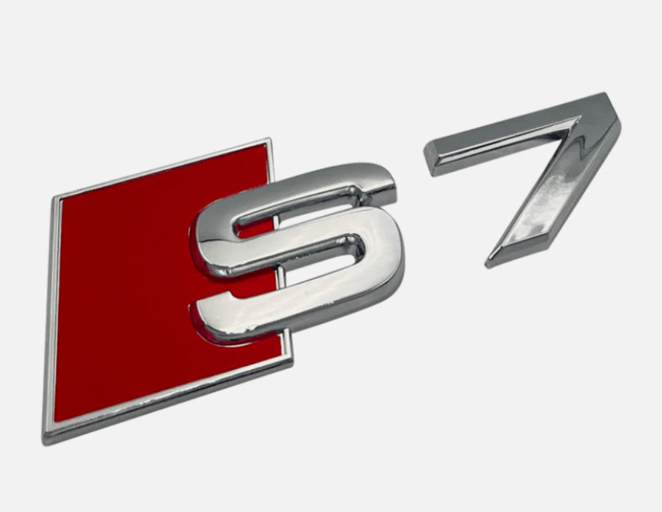 Suitable for Audi S7 front grille, trunk badge cover, rear boot, Quattro badge chrome plating