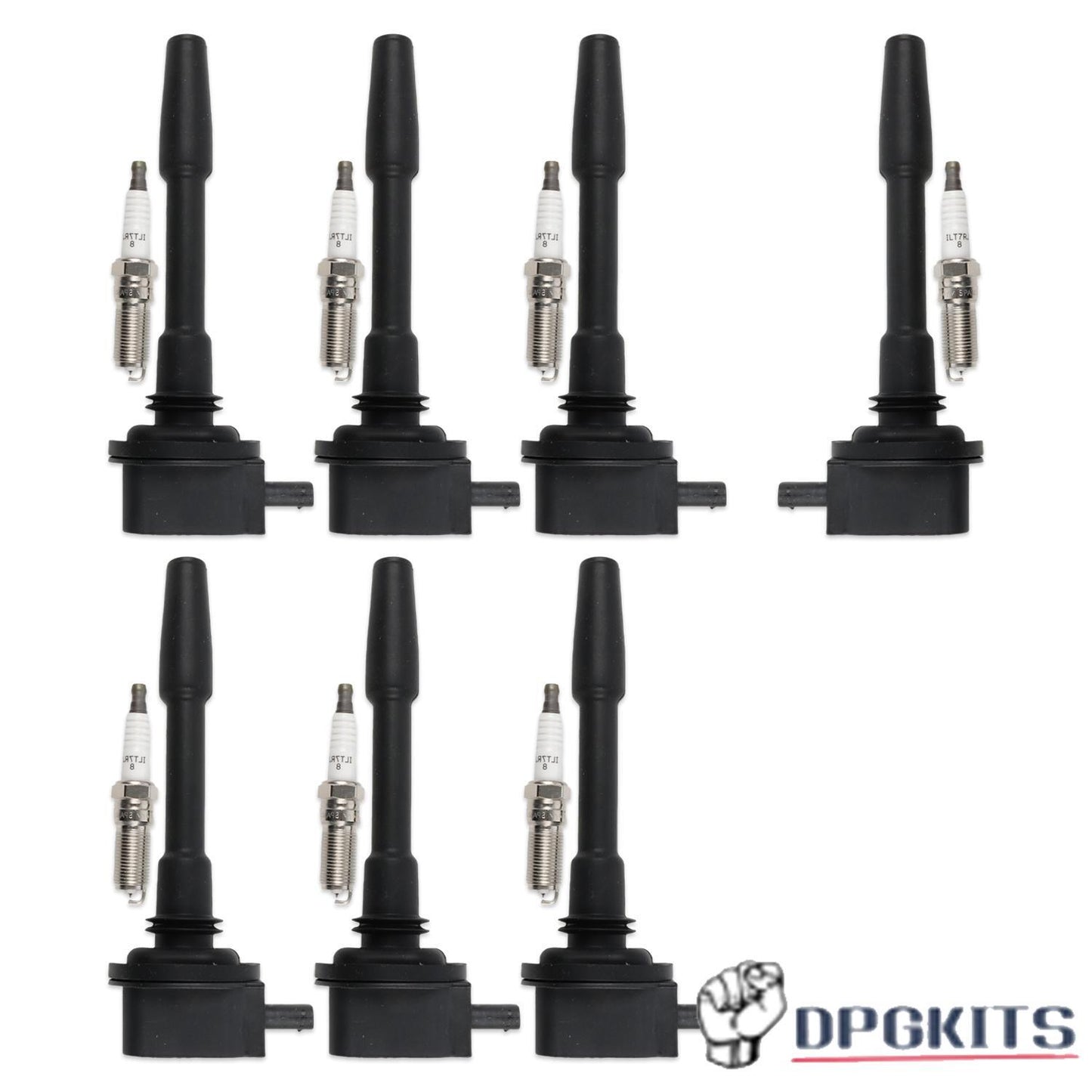 7Pcs Ignition Coil + Iridium Spark Plug for Ford F-150 2018-2020 V8 5.0L DG565
