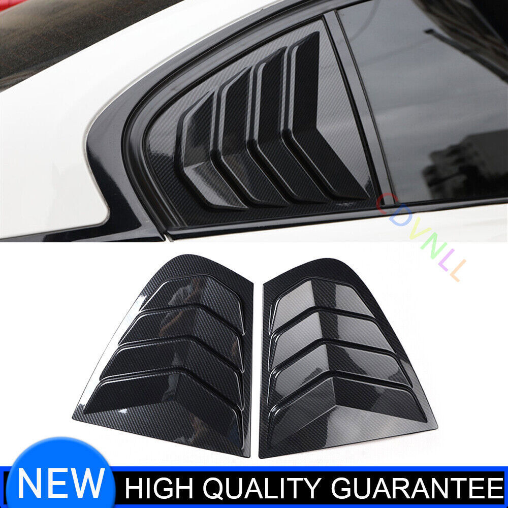 Side Window Louvers Cover Vent Cover Fit for BMW 3 Series 2014-2018 Carbon Fiber