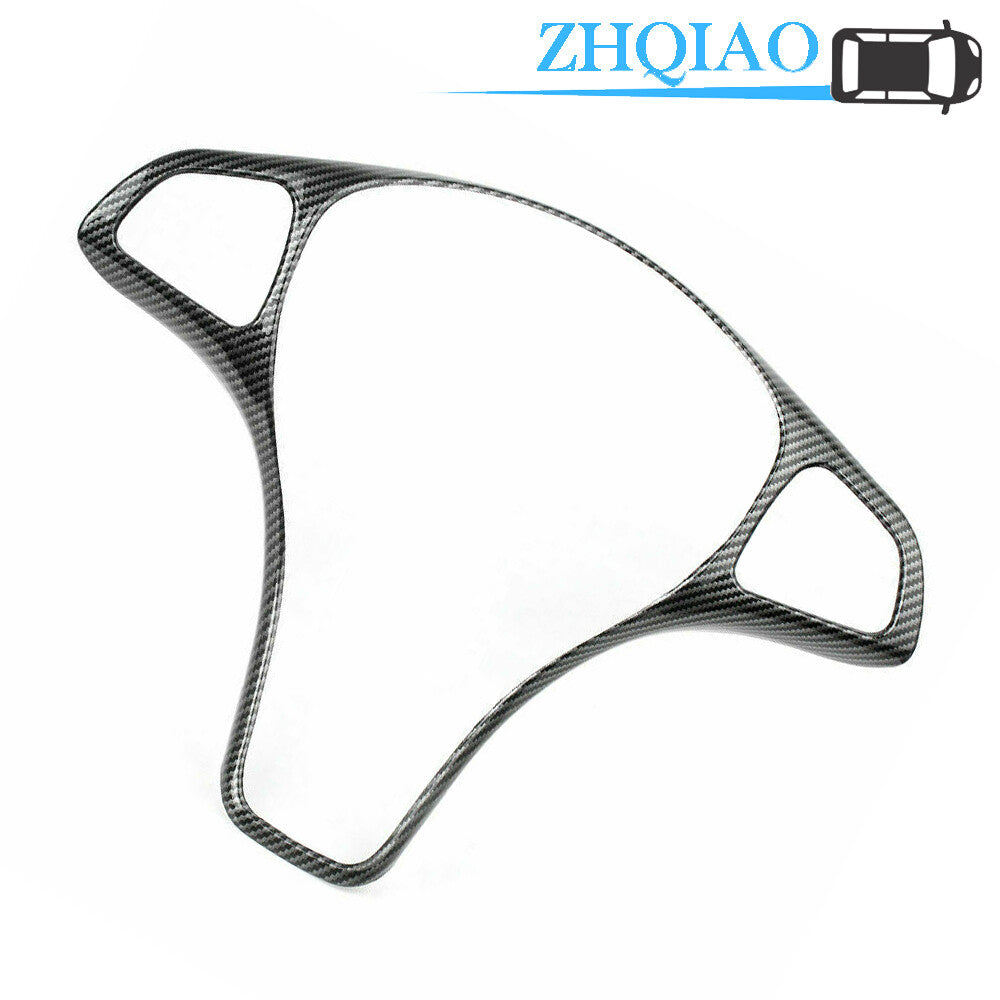 Carbon Fiber Steering Wheel Cover Trim Fits for Benz C-Class W205 14-17 / GLC-Class