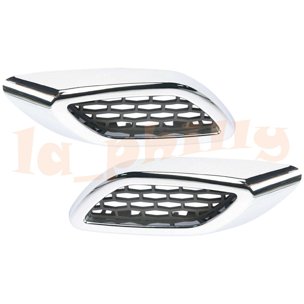 for Maserati Levante Front RHLH Side Lateral Chrome Fender Air Vent Trim Bright