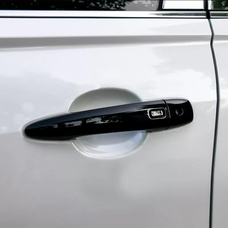 Gloss black front door handle cover trim (8 pieces) for Nissan Sentra 2020 - 2024