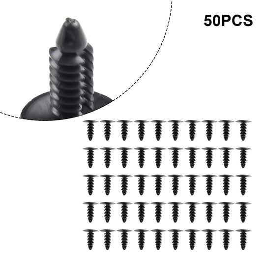 Replacement Fastener Clips Accessory Push pins 50pcs Plastic Automotive