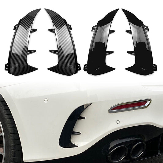 Rear Bumper Splitter Spoiler Canard Air Vent Fit for Benz A-class W177 A200 18-22