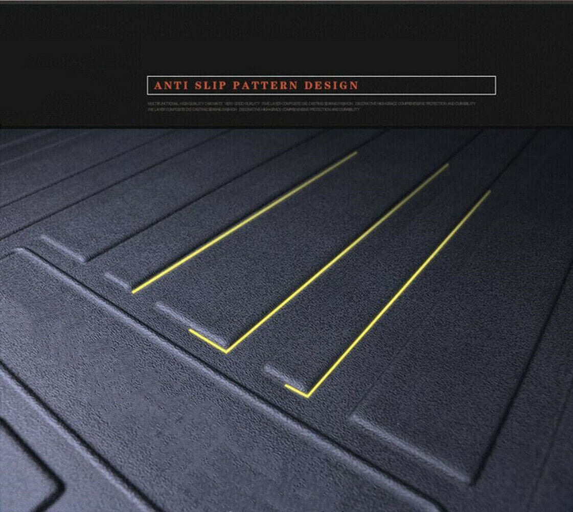 for Kia Seltos 2020-23 Black Cargo Liner Trunk Floor Mat TPO Waterproof Pad Tray
