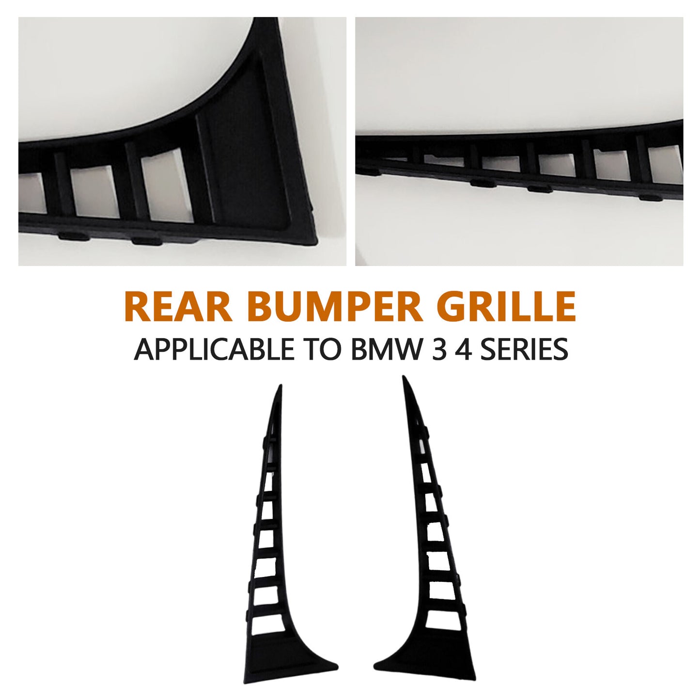 for BMW F80 M3 F82 F83 M4 Cabriolet Coupe A Pair Rear Bumper Grille Cover