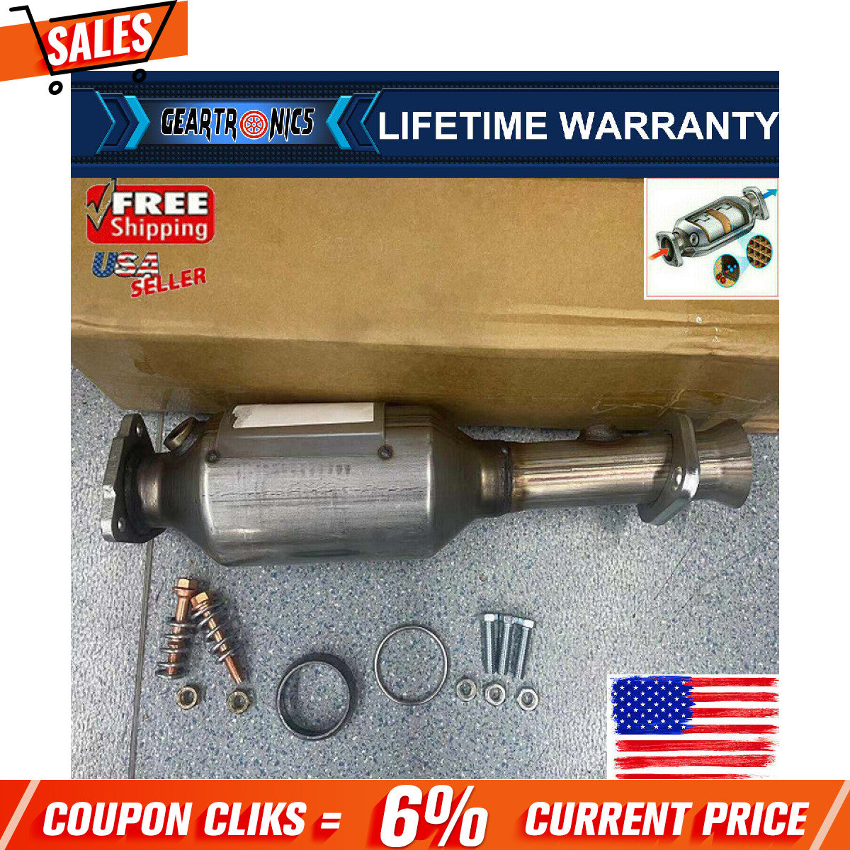 Exhaust Catalytic Converters for 1997 1998 1999 2000 2001 for Honda CRV CR-V 2.0L