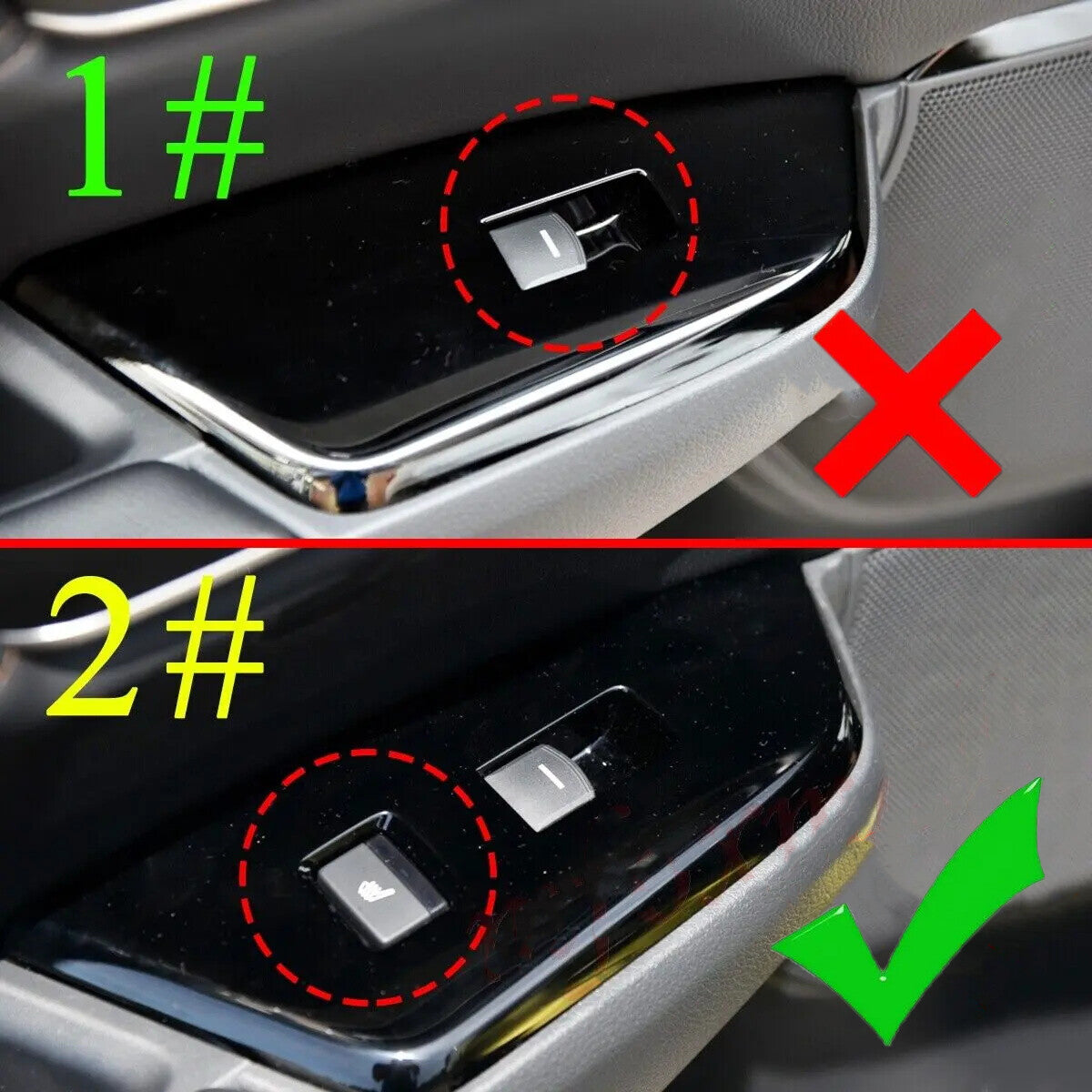 4x For 2017-2021 for Honda CRV Carbon Fiber Style Car Door Armrest Panel Trim Cover