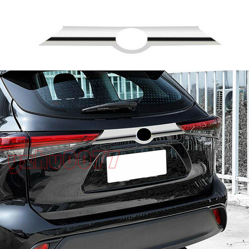 for Toyota Highlander 2020-2023 ABS Triple Chrome Rear Door Trunk Lid Cover Trim