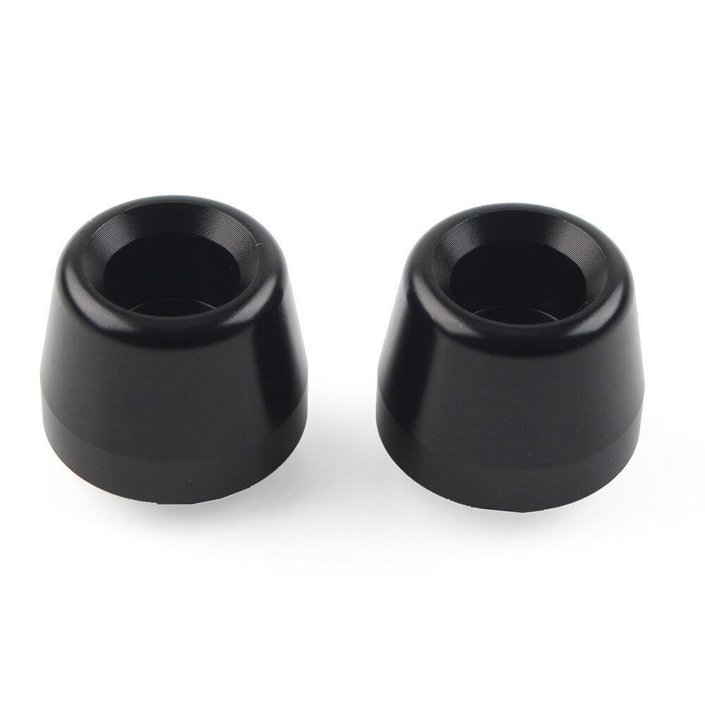 2¢ªCNC Lenkergriffe Lenkerendschieberkappe f¨¹r for YAMAHA YZFR1 YZF-R1 15-23 Schwarz