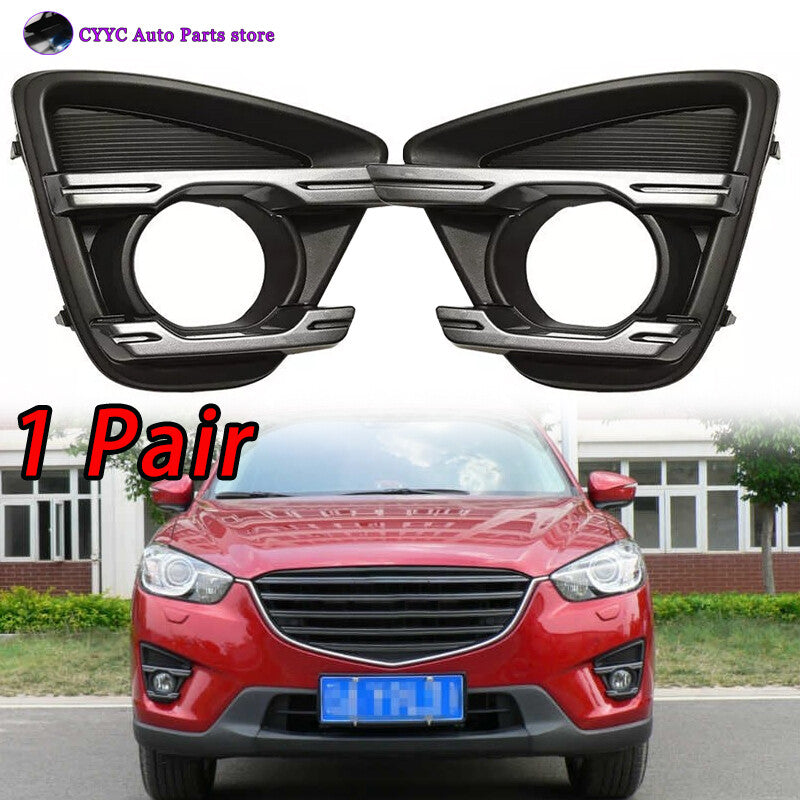 for Mazda CX-5 2013 2014-2016 Front Bumper Bezels Fog Light Cover Frame Pair