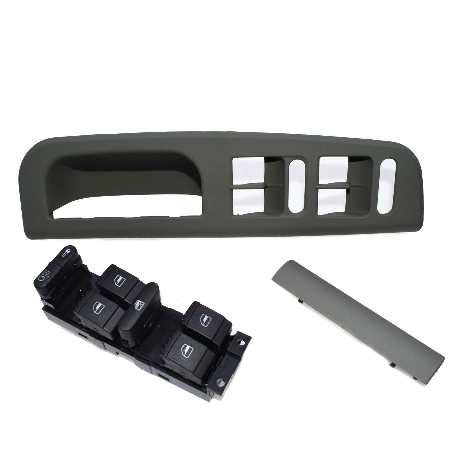 for VW MK4 for Jetta for Golf Set 3 Gray Window Master Switch Panel Bezel Handle Trim 3