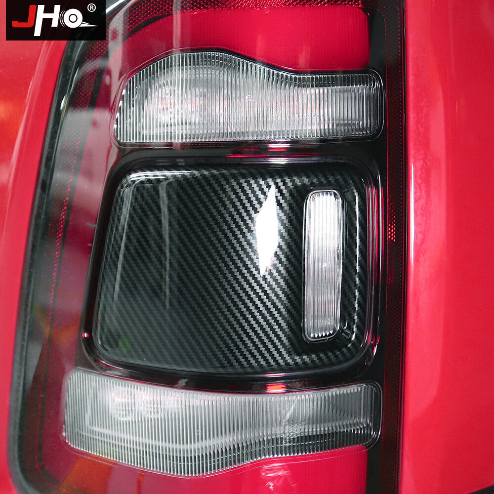 Carbon Fiber ABS Rear Tail Light Cover Trim for Dodge for Ram 1500 2019 2020 2021
