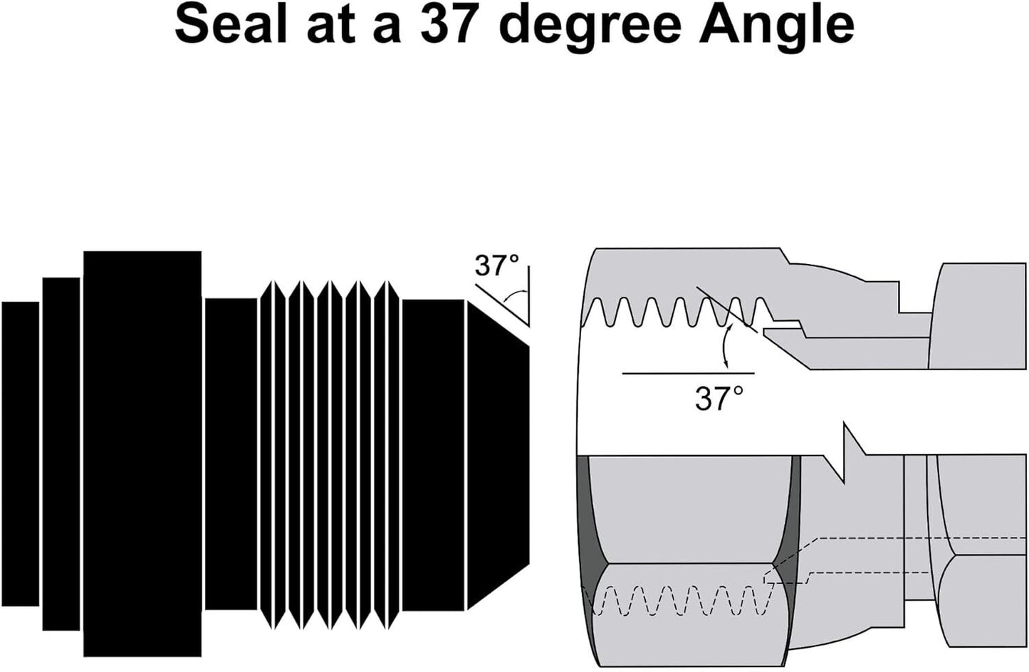 4Pcs AN4 -4AN Male Billet Steel Weld On Fitting/Adapter 6061-T6 Aluminum Alloy