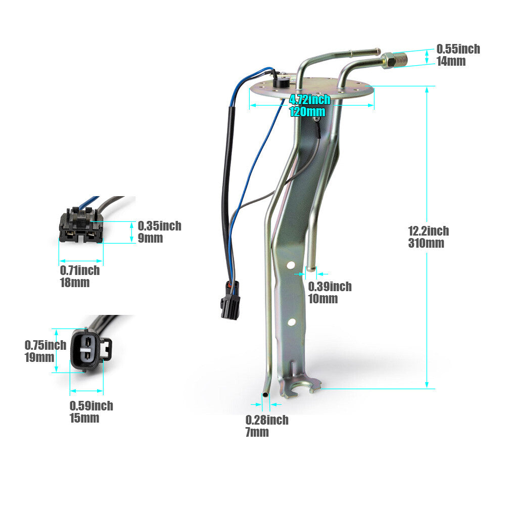 Fuel pump mount transmitter bracket for 92-95 for Toyota X-Cab 4WD pickup truck 23206-35260