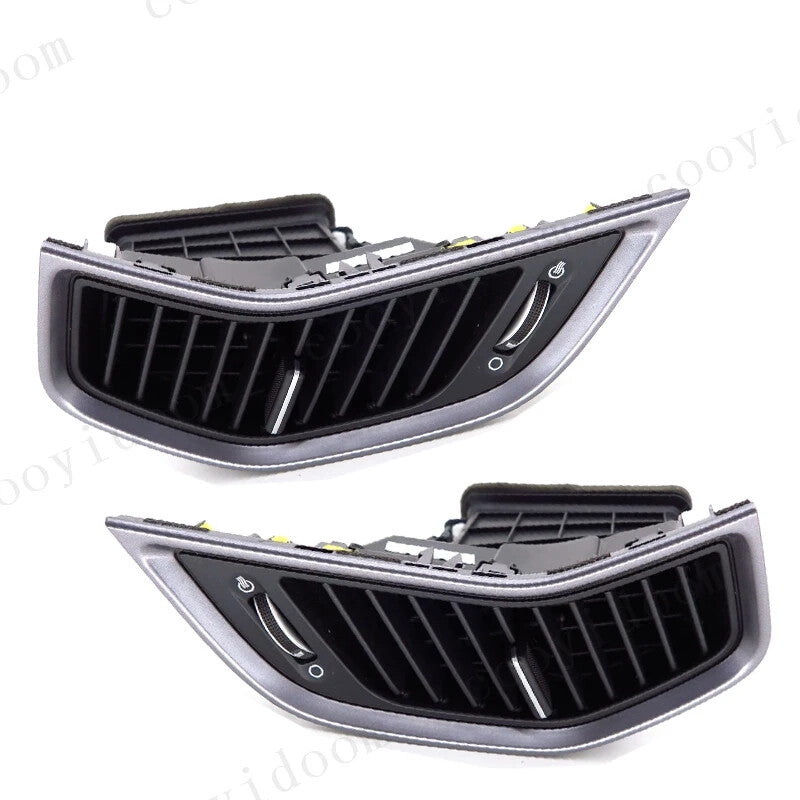 2X Center Air Conditioning Vent Grill With Chrome Plate for Hyundai FeIX45 13-17