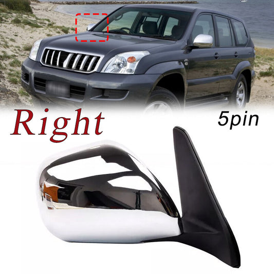 Right for Toyota for Land Cruiser Prado LC120 2002-09 5Pin Electric Door Side Mirror